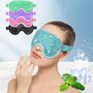 Reusable Hot & Cold Eye Mask, Moisturizing Ice Bag for All Skin Types, Travel Essential, Portable Eye Mask, Oil Infused, Soothing Barbiturate-Free Sleep Mask