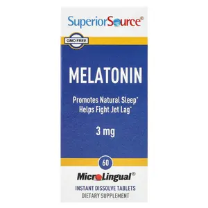 Superior Source Melatonin, 3 mg, 60 MicroLingual® Instant Dissolve Tablets