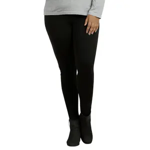 Women's Premium Cotton Leggings Plus Size Full Length High Wide Waistband S-3XL High Waisted Leggings Ankle No See-Through Workout Yoga Pants Tummy Control