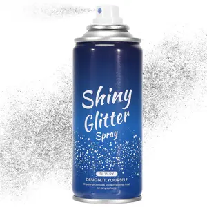 Body Glitter Spray【Long Lasting】【Skin Friendly】【Quick-Drying】 Glitter Spray for Hair/Body 120ML