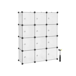 Set of 12 Cube Storage with door
