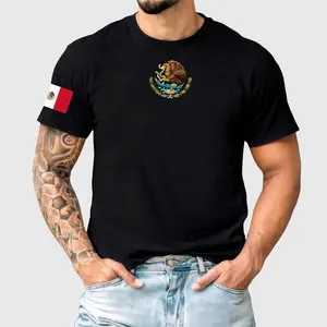 Mexican T-Shirt, Mexico Flag Eagle Short Sleeve Unisex Shirt