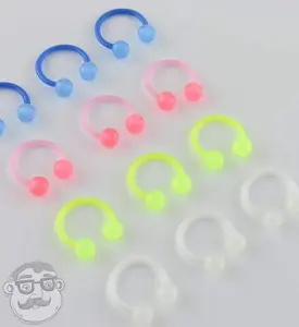Glow in the Dark Acrylic Circular Barbell