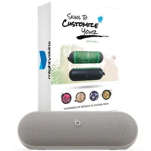 Beats Pill Portable Wireless Bluetooth Speaker and MightySkins Customization Code - Light Gray