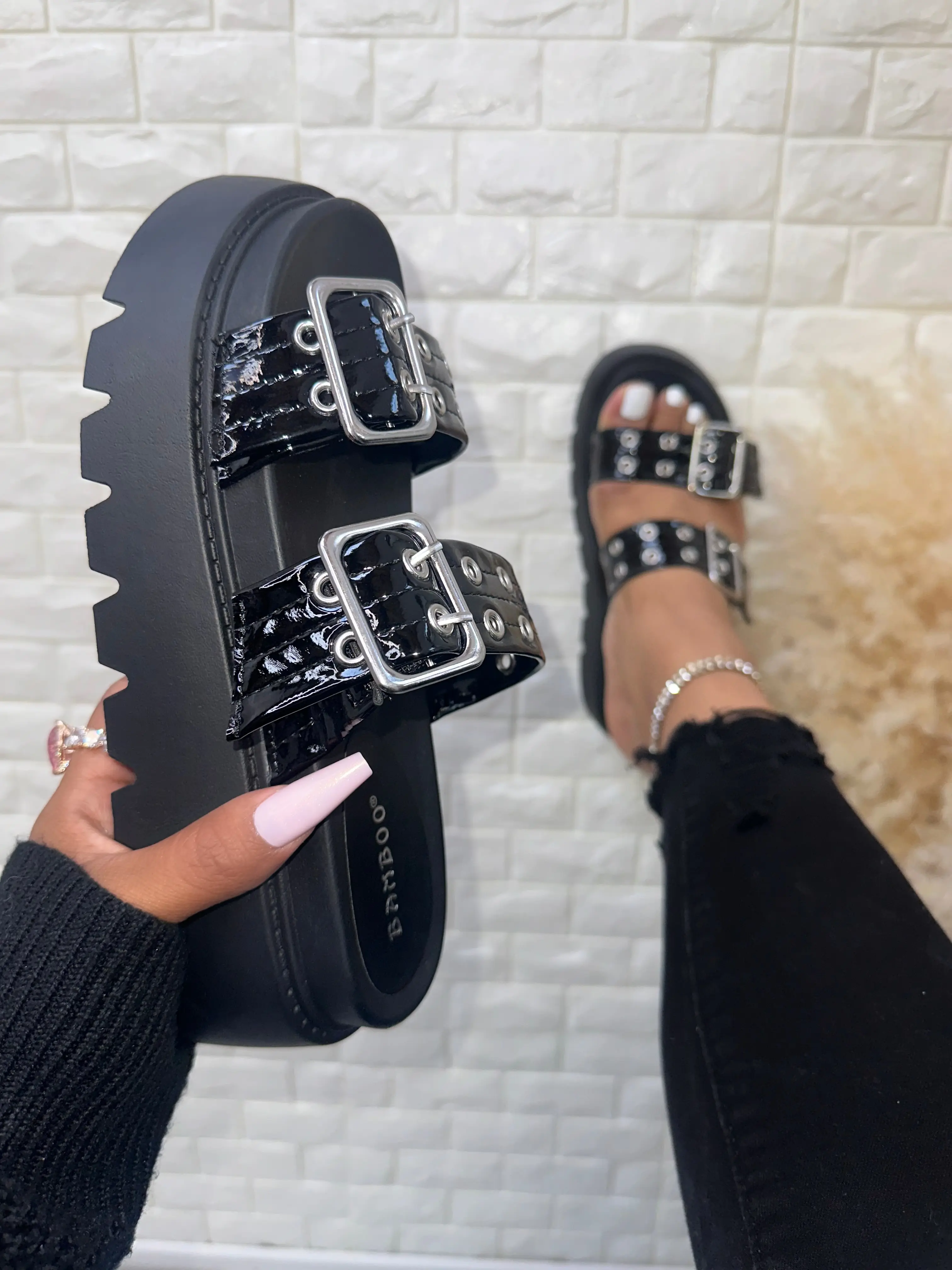 Brixton Sandal - (Wide Friendly) Platform, Adjustable, Summer, Edgy, Baddie Sandals, Shoe, Design, Stylish, Shoes, Women Sandals