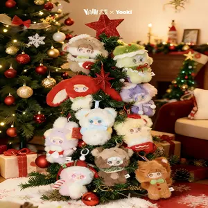 Genuine Yooki Oxygen Christmas Ding Ding Bell Blind Box Figurine Plush Doll Bag Charm Birthday New Year's gift