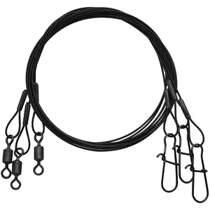 Eagle Claw Black Heavy Duty 12" Wire Leaders 3-Pack Eagle Claw Black Heavy Duty 12" Wire Leaders 3-Pack