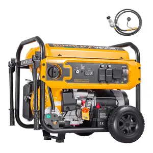 VEVOR Portable Generator, Gasoline 4650W Peak Watt LPG 4130W Peak Watt Dual Fuel Generator, Home Backup Generators with Electric Start, Gasoline LPG Powered, CO Sensor, 20A 50A OutletsVEVOR Super Brand Day
