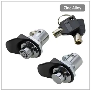 Zinc Alloy Button Lock Industrial Electrical Automation Mechanical Equipment Distribution Box Embedded Anti-Theft Door Lock
