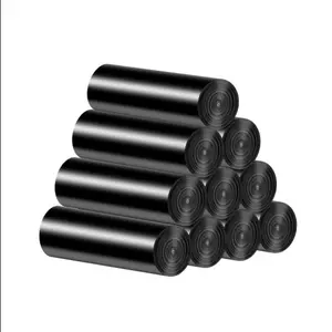 Household Thick Disposable Flat-Top Garbage Bags, Eco-Friendly Roll Pack for Kitchen, Bathroom Use (Home Care Bins & Waste Recycling Supplies)