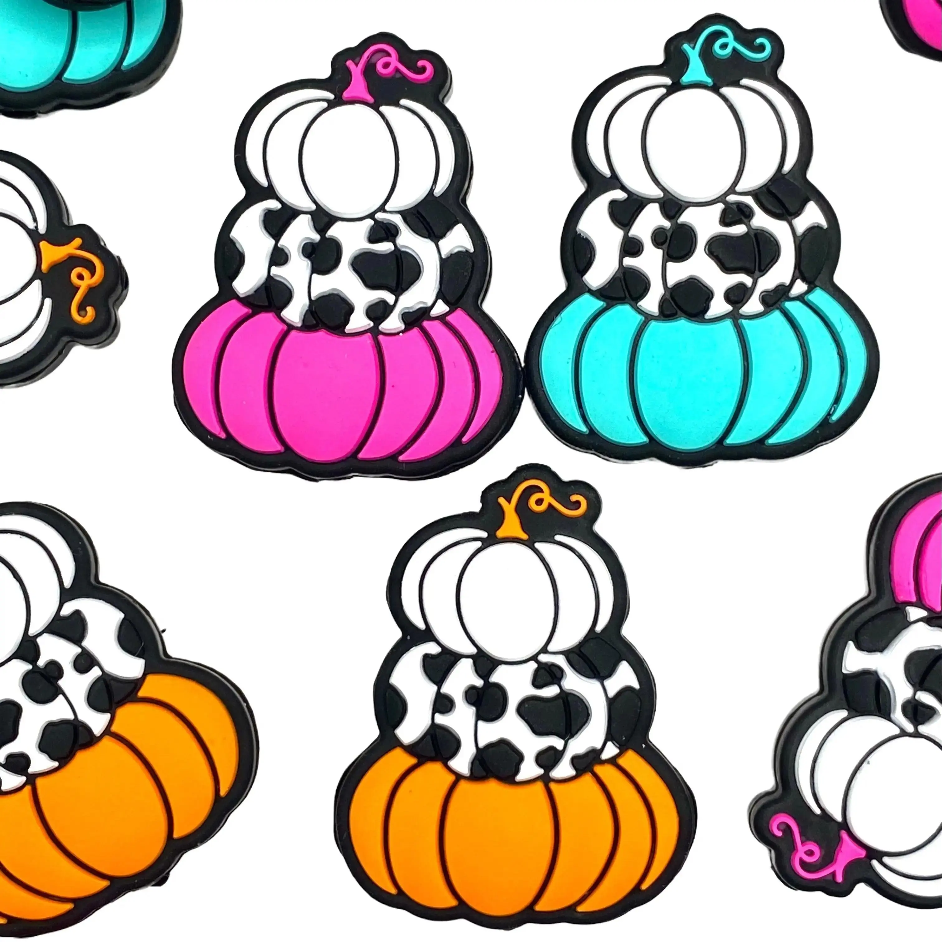 1pc Hello Gourd-eous Silicone Focal Beads - Pumpkin Shape Beading Supplies Halloween Theme DIY Supply