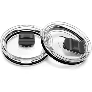 20 Oz/30 Oz Insulated Cup Lids (2 Pack), Tumbler Replacement Lid, Locking Lid, Fits Yt 20 Oz/30 Oz Cups, 10/24 Oz Mugs & 10 Oz Short Cups, Magnetic Slide Lock Leak-Proof Design