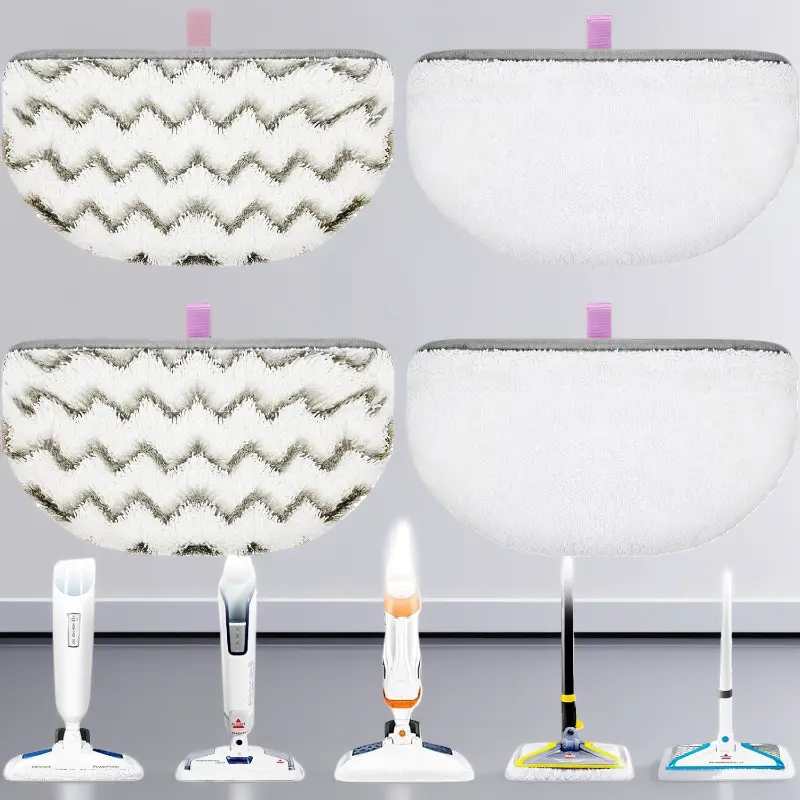 Replacement Steam Mop Pads for Bissell Powerfresh 1940 & 1806 Series, Compatible with 1544, 1440, 2075A, 2685A Models (19402, 19404, 19408, 19409, 1940A, 1940F, 1940Q, 1940T, 1940W, B0006, B0017)