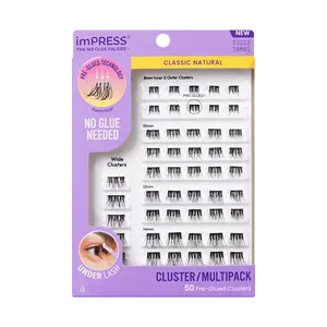 Impress Falsies Pre-Glued Lash Clusters Multipack - Classic Natural