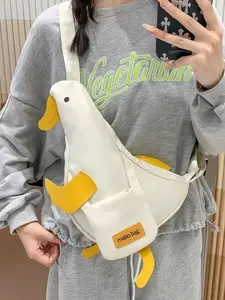 1pc Women's Fashion Minimalist Casual Shaped Bag Cute Duck Design Versatile Everyday Commute Perfect Gift for School Shoulder Bag Crossbody Bag Essential for Women Lightweight Crossbody Bag