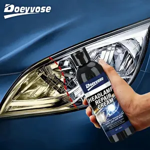 Car Headlight Repair Kit, Headlight Polishing Agent, Crystal Coating Polishing and Scratch Removal, Prevents Yellowing for Clear Visibility, Headlight Restoration Kit