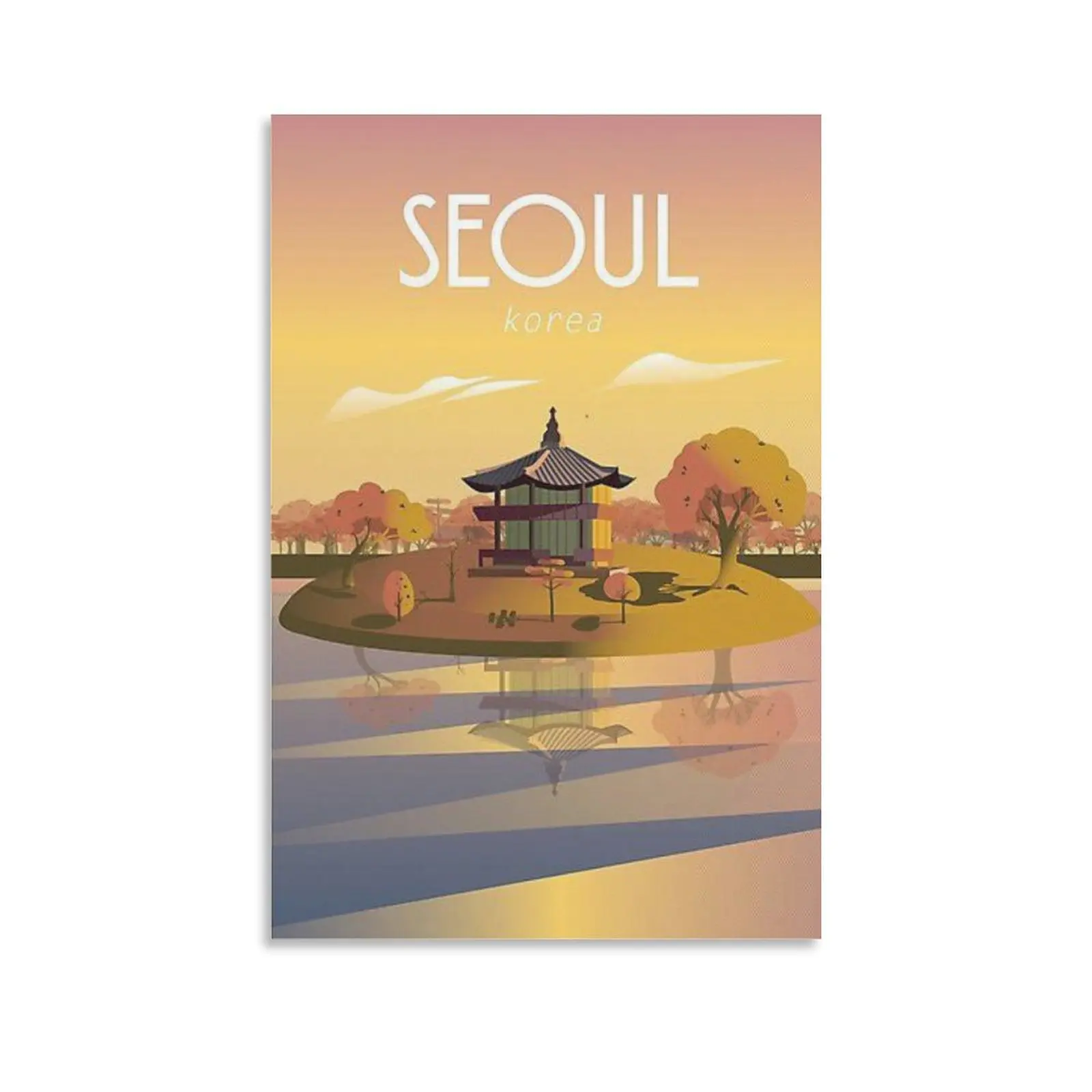 Seoul Korea Travel Poster Poster Print Painting Canvas Wall Art Home Decor Posters