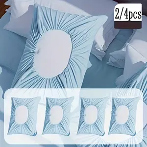 2pcs/4pcs Thick Soft Convenient Disposable Travel Pillow Cases, Suitable for Men Women Business Travellers Hotels Beauty Salons Outdoor Camping