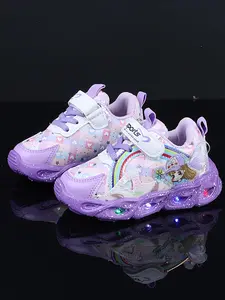 Cute Cartoon Pattern Sneakers, Light Up Shoes for Girls, Led Shoes, Casual Comfortable Sports Shoes for Daily Wear, Perfect for Students and Outdoor Sports