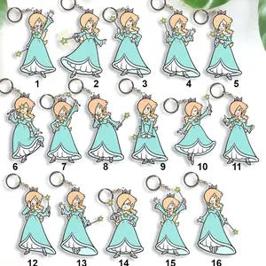 16 Ops (NOT COMBO) Rosalina Acrylic Keychain, Princess Rosalina Fan Gift, Universal Studios Keychain