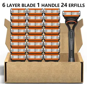Men's Manual Shaver Kit, Safe Rust-Proof Blade, Easy to Use and Replace, High-Quality Fully Washable Materials, Classic Men's Shaving Tool, Shaving Products