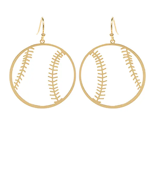 Classy Ma'am Baseball Earrings