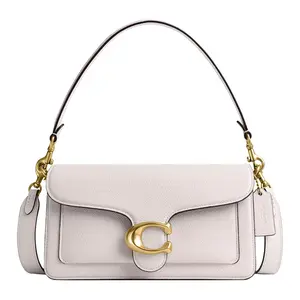 COACH Tabby 26 Pebbled Leather Top-Handle Crossbody Bag for Women in White Classic Shoulder Bag Fashionable Unique Bags