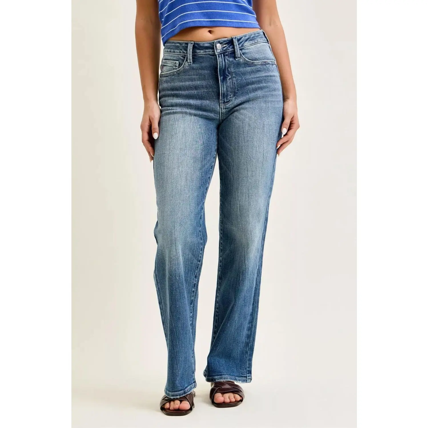 Judy Blue Mid Rise Straight
