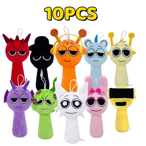 10Pcs Sprunki Incredibox Plush Toys. Kawaii Sprunki Plushies Set Soft Comfort Pillow Dolls. Cute Plush Toy Collection for Kids. Birthday Gag Gift Graduation Summer Camp Gen Z 2026 backtoschool