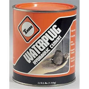 212 MAIN Fast-Set Dry Powder Hydraulic Cement, 5-Gal Waterplug with Instant Seal & Water Stop Functionality (T1663, Associated with Basf-Thoro Consumer Products)