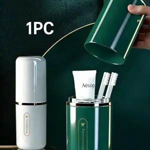 Travel Wash Cup Set Dorm Toothbrush Portable Lightweight Large Capacity Multi-Function Mouthwash Cup, Essential Hygiene Kit for Students & Travelers, Toothbrush Holders, Toothbrush Storage, Toothpaste Holder