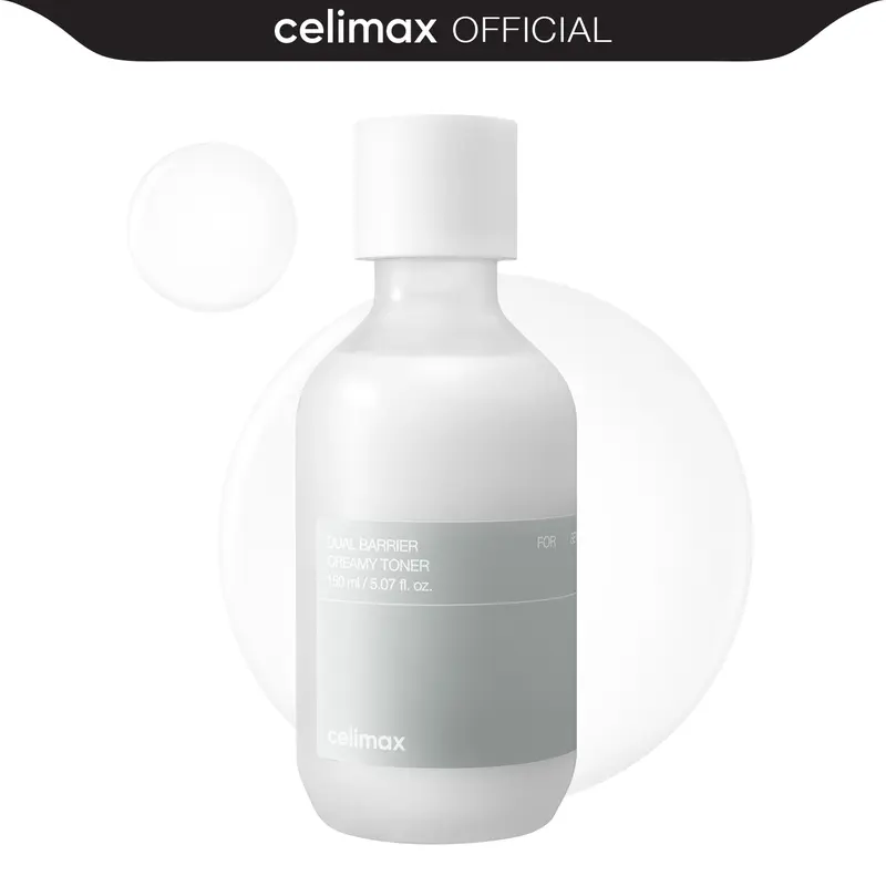 [celimax official] Dual Barrier Creamy Toner | with Ceramides, Peptide, Facial Astringent, Hydrating, Calming, Soothing, Non Irritating, 150ml, Sensitive Skin, Gentle Moisturizing