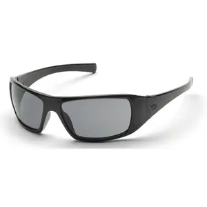 Pyramex Goliath Safety Glasses Black with Gray Lenses