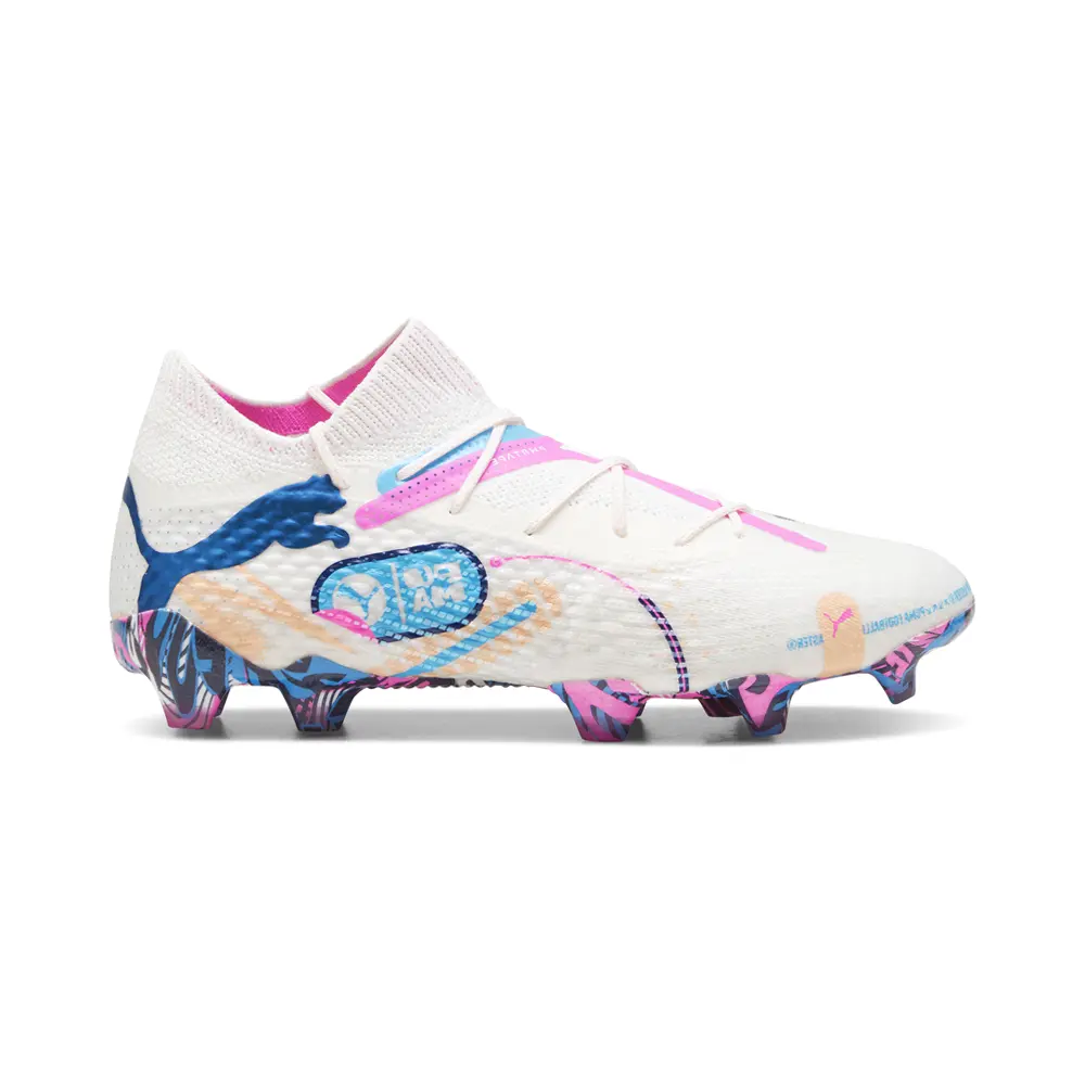 PUMA Mens Future 7 Ultimate Volume Up Firm GroundArtificial Ground Soccer Cleats  - White