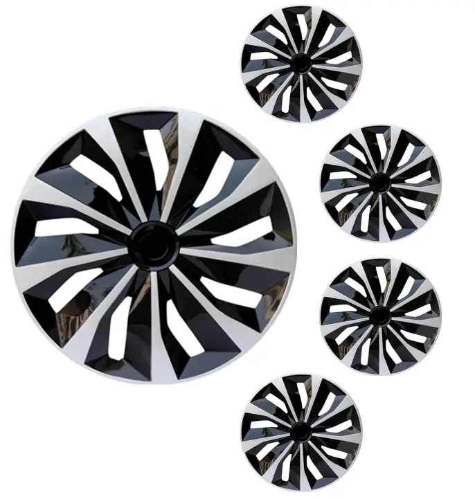 16 in Wheel Rim Covers (Set of 4) | Universal Steel Rim Hubcaps, Vehicle Accessories for Car Truck SUV Wheel Decor & Protection