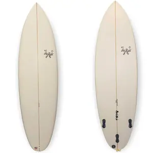 WBZ white 5'10' squashtail shortboard