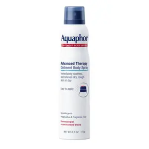 Aquaphor Advanced Therapy Ointment Body Spray 6.2 Oz for Dry Skin with ProVitamin B5 Intensive Soothing Care Smooth Moisturizing FastActing