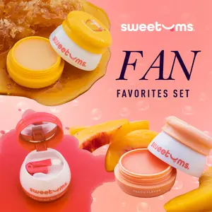 Fan Favorites Flavored Lip Balm Bundle – Cherry, Honey & Peach | Hydrating Vegan Lip Balm Set with Mirror | Gift for Her Made with Jojoba Oil Affordable and Luxurious Moisturizing and Hydrating Lip Mask