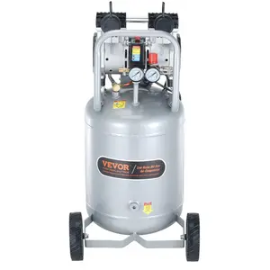 13 Gallon Air Compressor, 2HP 4.6 SCFM@90PSI Oil Free Air Compressor Tank, 66dB Ultra-Quiet Compressor for Tire Inflation, Auto Repair, Woodwork Nailing, Spray Painting (125PSI Max Pressure)
