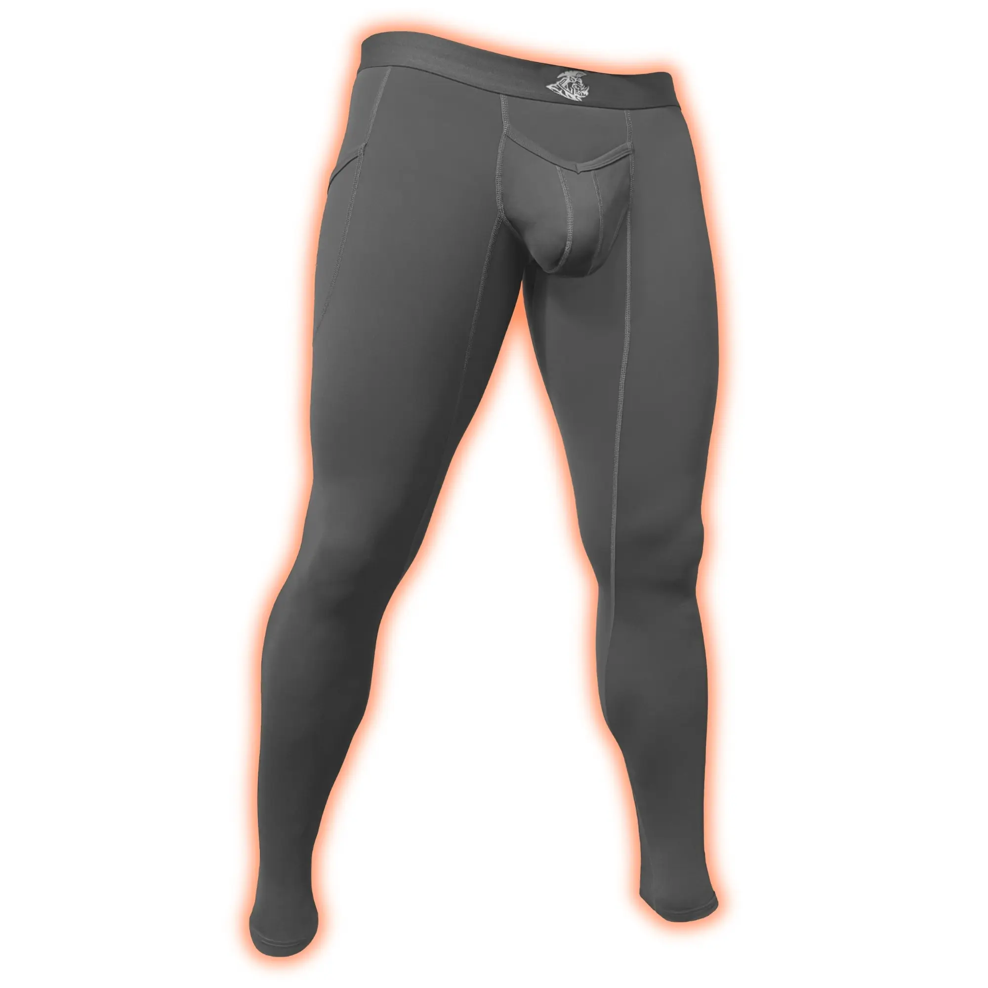 Men's Comfy Stretch Casual Modal 28in V-Fly Leggings, 1pk Gray Athleisure Gym Clothes, Gym Fitness Sports Bottoms for Training, Gym Fitness Pants
