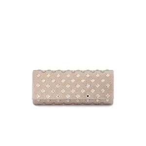 olga berg Bridget Crystal Clutch in Champagne