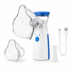 Portable Handheld Humidifier, Ultrasonic Cool Mist Mister with Accessories, USB-C Rechargeable, Quiet, Family-Friendly (Adults & Kids), Gift for Mum
