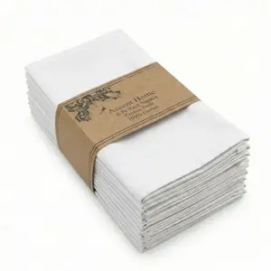ACCENTHOME Accent Home 100% Cotton Napkins, Delicate Twill Napkins for Dinners, Parties and Weddings