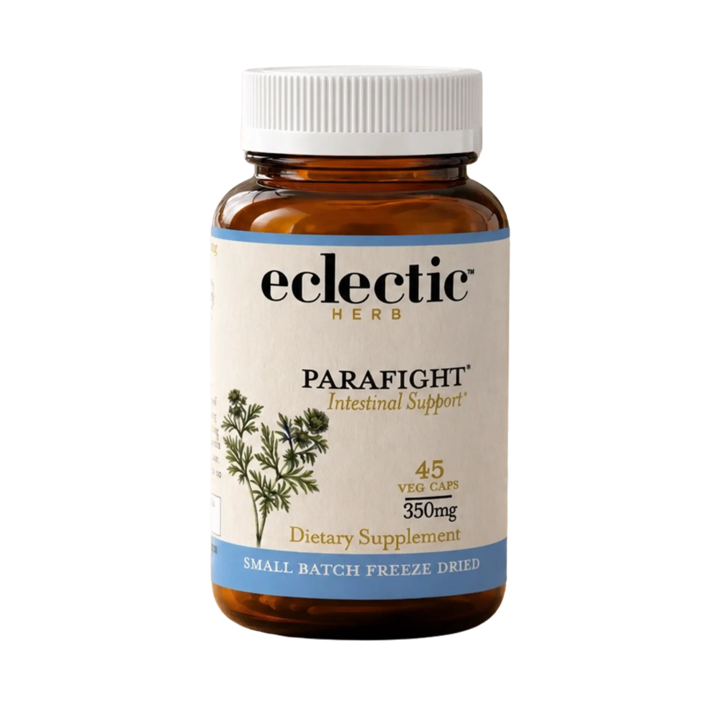 Eclectic Herb ParaFight Capsules - Intestinal Support Formula with Freeze-Dried Black Walnut & Wormwood - 45 Veg Capsules - Natural Diet Supplement
