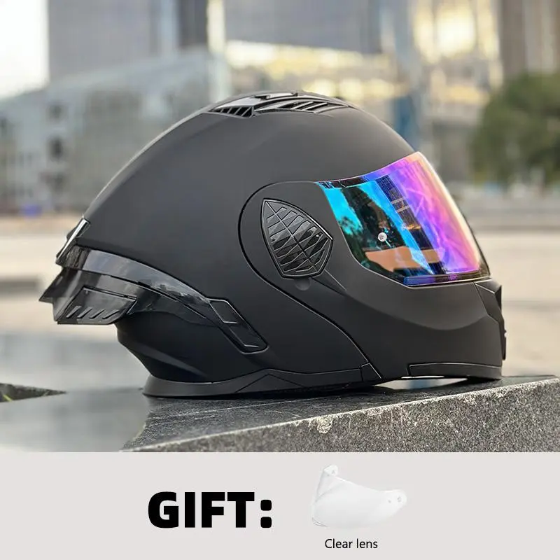 Motorcycle Helmet,Flip-Up Helmet, Full Face Helmet, Lightweight helmet,Abs Material with Eps Cushioning, Multiple Ventilation Ports,Remgvable Liner, Unisex All-Season Use