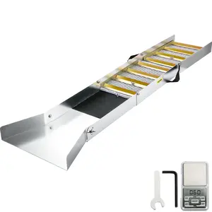 【Spotlight Day】VEVOR Folding Aluminum Alloy Sluice Box, Compact 50" Sluice Boxes for Gold, Lightweight Gold Sluice Equipment, Portable Sluice Boxes with Miner's Moss, River, Creek, Gold Panning, Prospecting, Dredgin