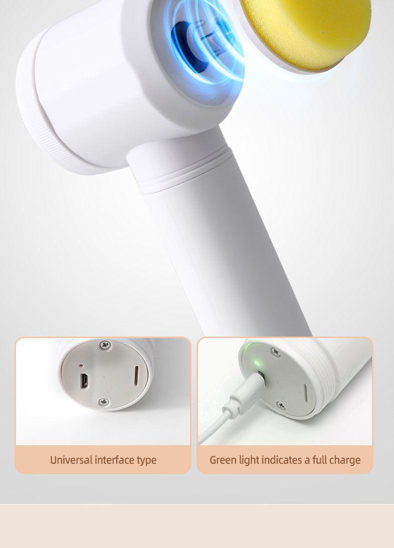 Electric Spin Scrubber,2 Speeds Electric Scrubber for Cleaning with 5 Replaceable Heads for Kitchen, Bathroonn, Bathtub, Tile, and Floor,Power Cleaning Brush Rechargeable Cordless