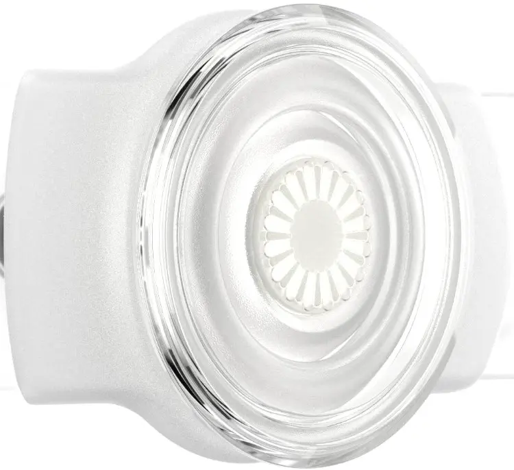 PopSockets Phone Grip Slide for Phones and Cases, Sliding Phone Grip with Expanding Kickstand - Clear on White
