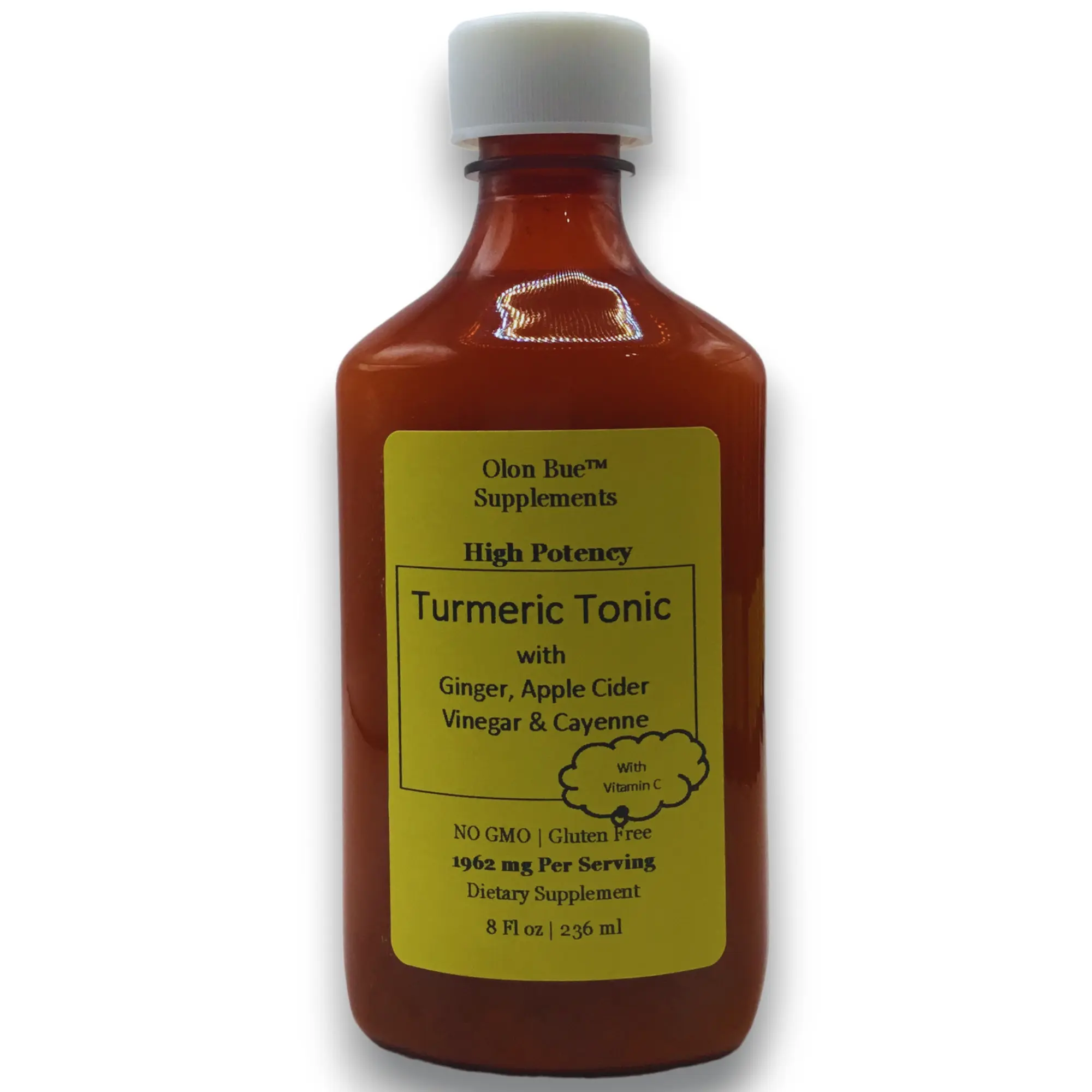 Turmeric Tonic with Ginger, Apple Cider Vinegar, Cayenne Pepper wellness supplement