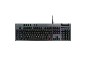 Logitech G915 X LIGHTSPEED Full-size Corded Mechanical Gaming Keyboard - GL Brown Tactile Switches, RGB Backlighting - Black